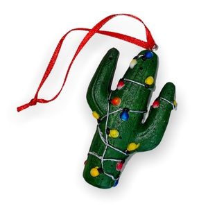 Brand new Saguaro Cactus Ornament With Christmas Lights
